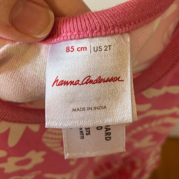 Hanna Anderson Sleeveless Print Pocket Dress, Merry Mermaids On Pink Flash, 2 - Picture 4 of 4